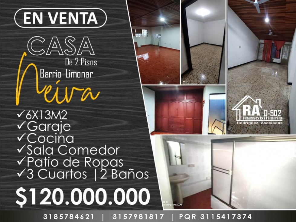Casa en Vender en Neiva