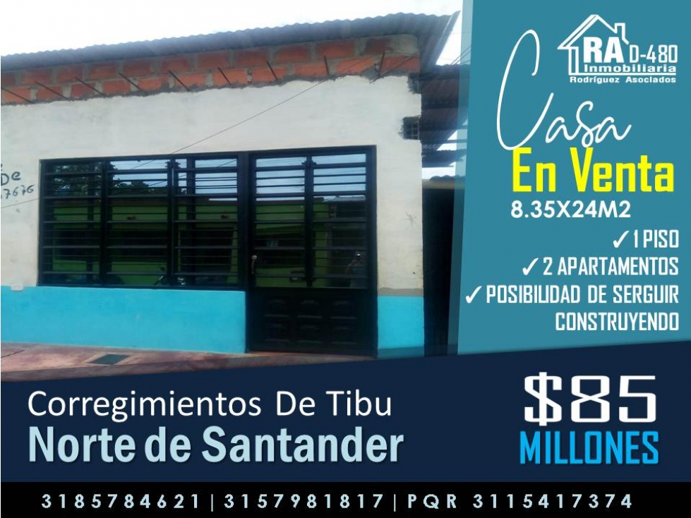 Casa en Vender en Tibú