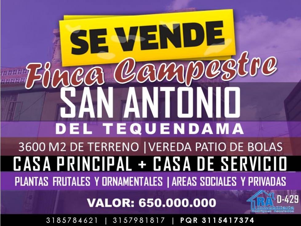 Finca en Vender en Bogotá D.C.
