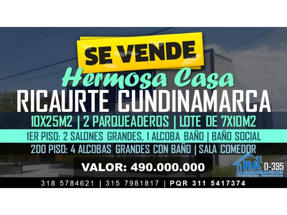 Casa en Vender en Ricaurte
