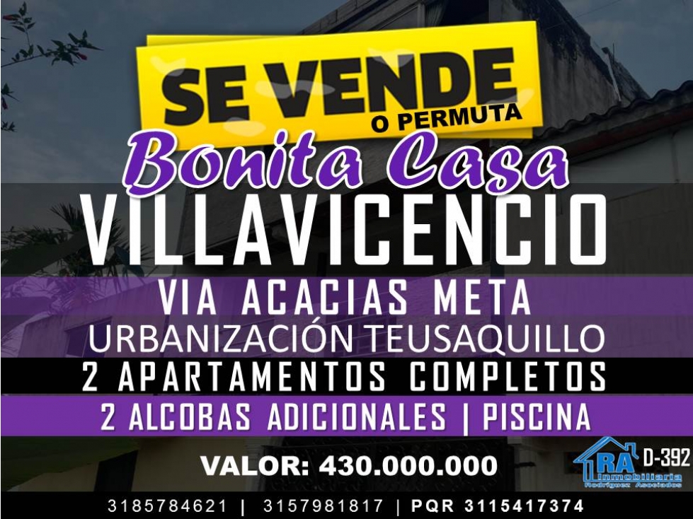 Casa en Vender en Villavicencio