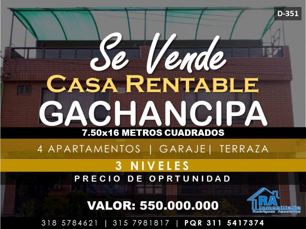 Casa en Vender en Gachancipá