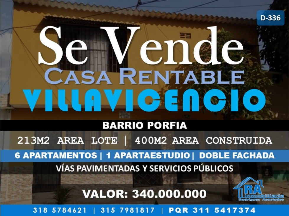Casa en Vender en Villavicencio