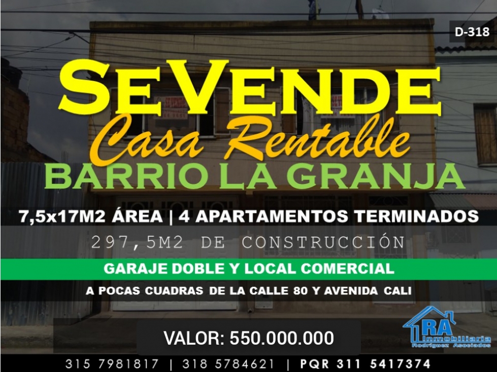 Local en Vender en Bogotá D.C.
