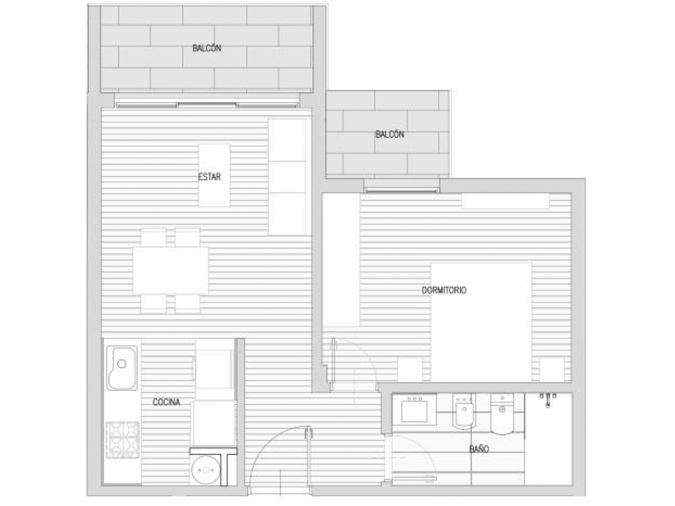 Departamento de dos ambientes a la venta en Las Moras II - 5
