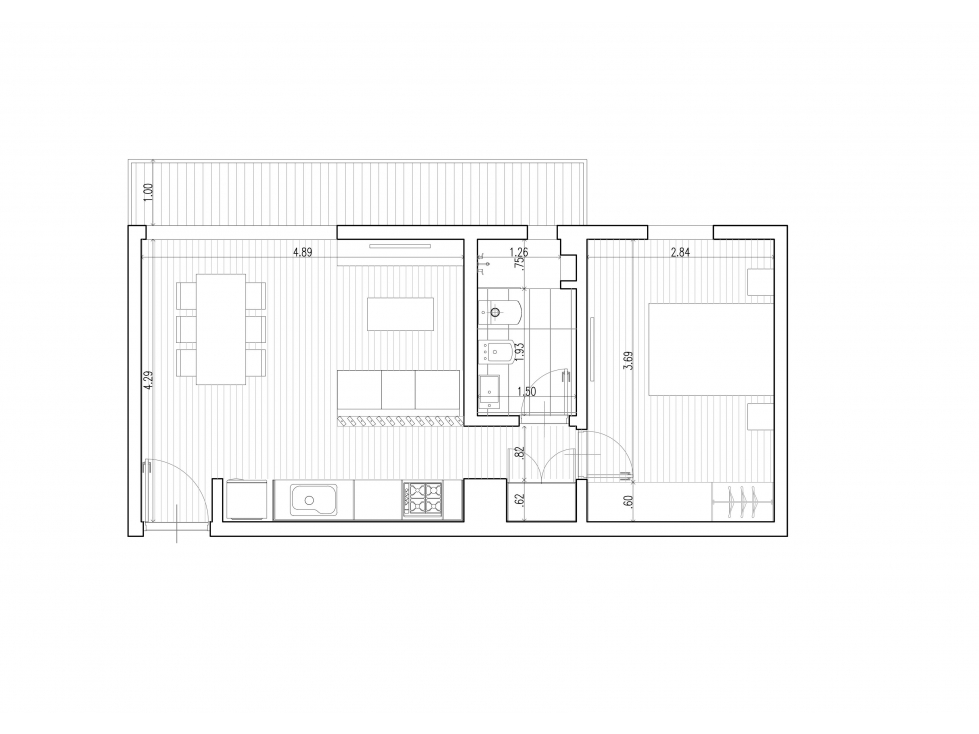 departamento 2 ambientes a estrenar en venta en lujan centro con balcón y cochera - 6
