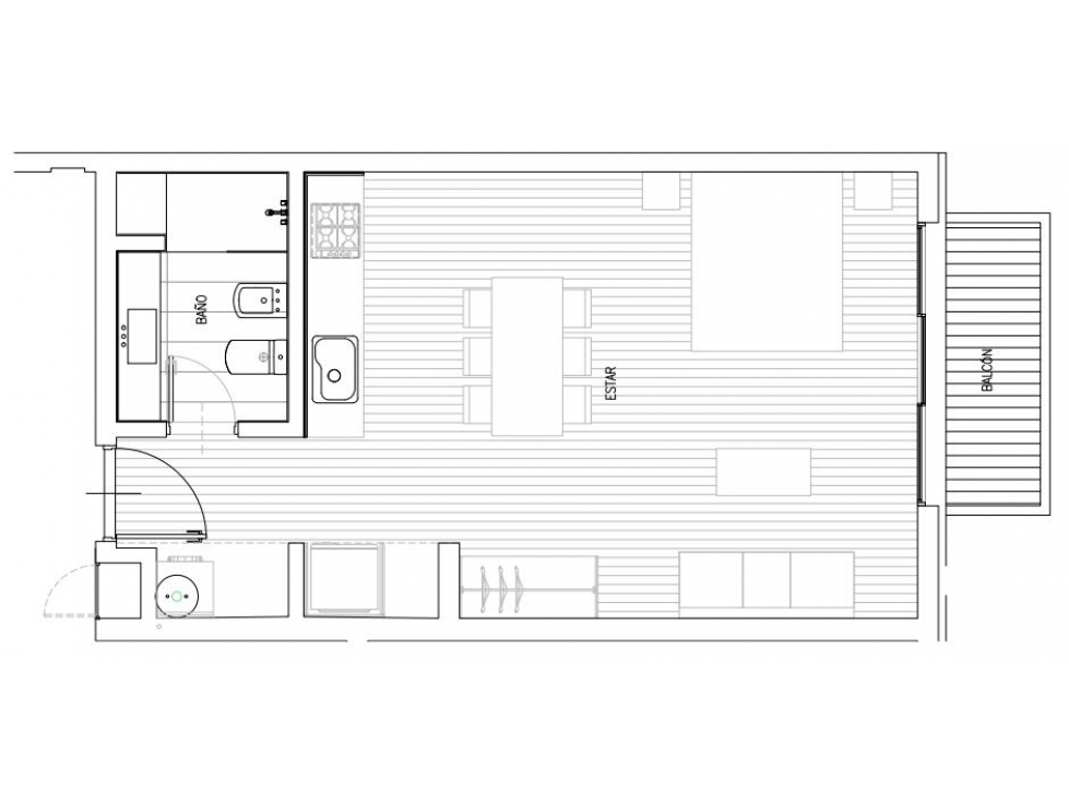 Departamento en Departamento 2 ambientes en venta en Las Moras II - 4