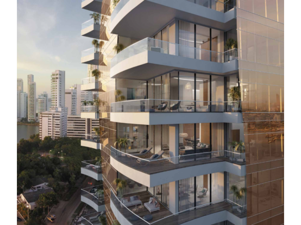 VENTA DE LUJOSO APARTAMENTO EN BOCAGRANDE CON VISTA 360° — foto 4