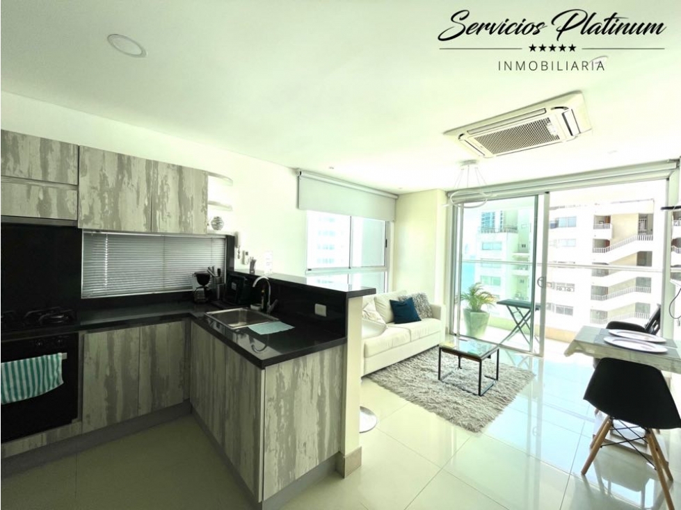 Apartamento con vista al mar uso mixto una habitación en Bocagrande — foto 5