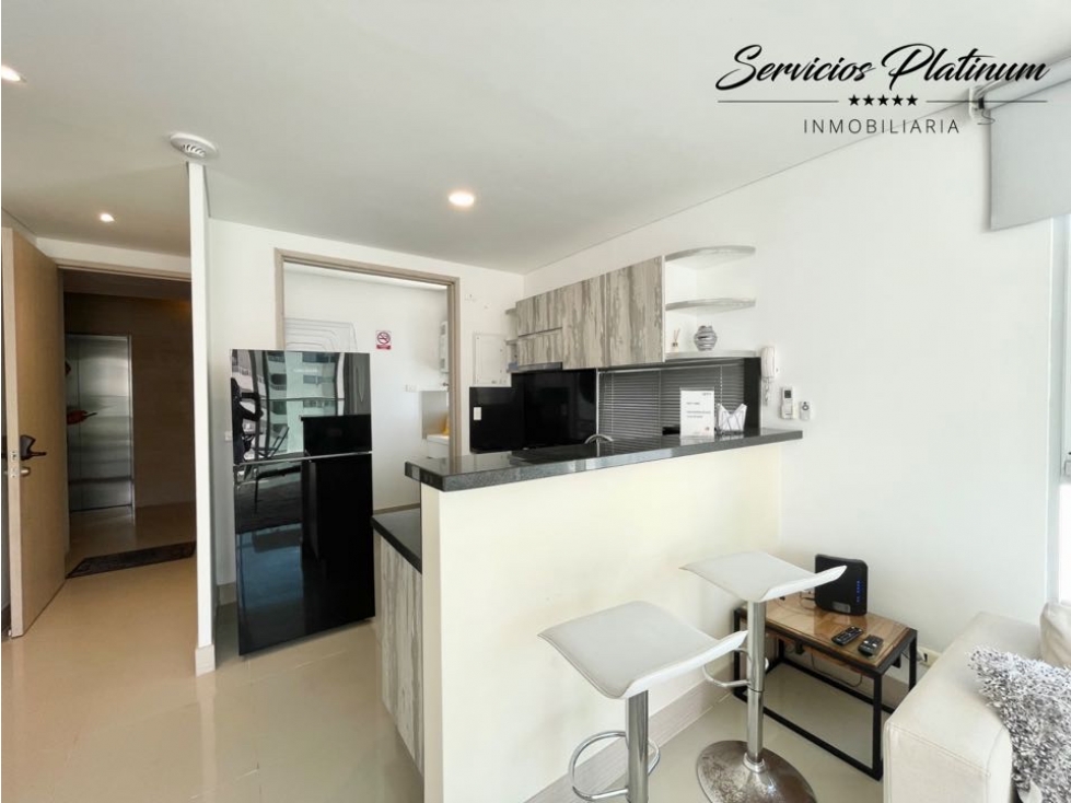 Apartamento con vista al mar uso mixto una habitación en Bocagrande — foto 6
