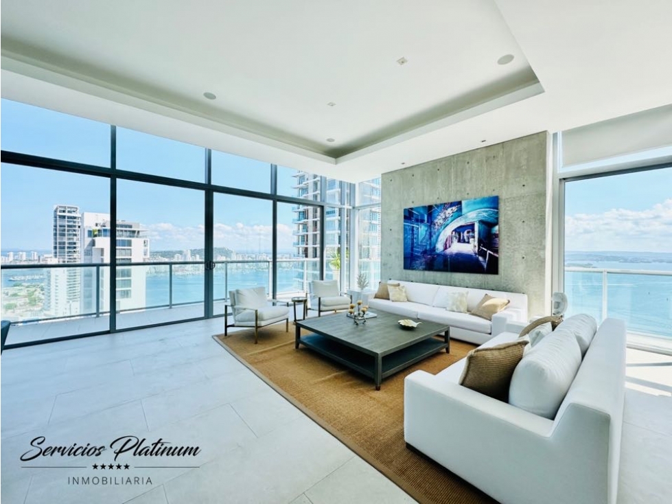 Imponente PH en Bocagrande con vista 360 de la ciudad piscina privada — foto 2