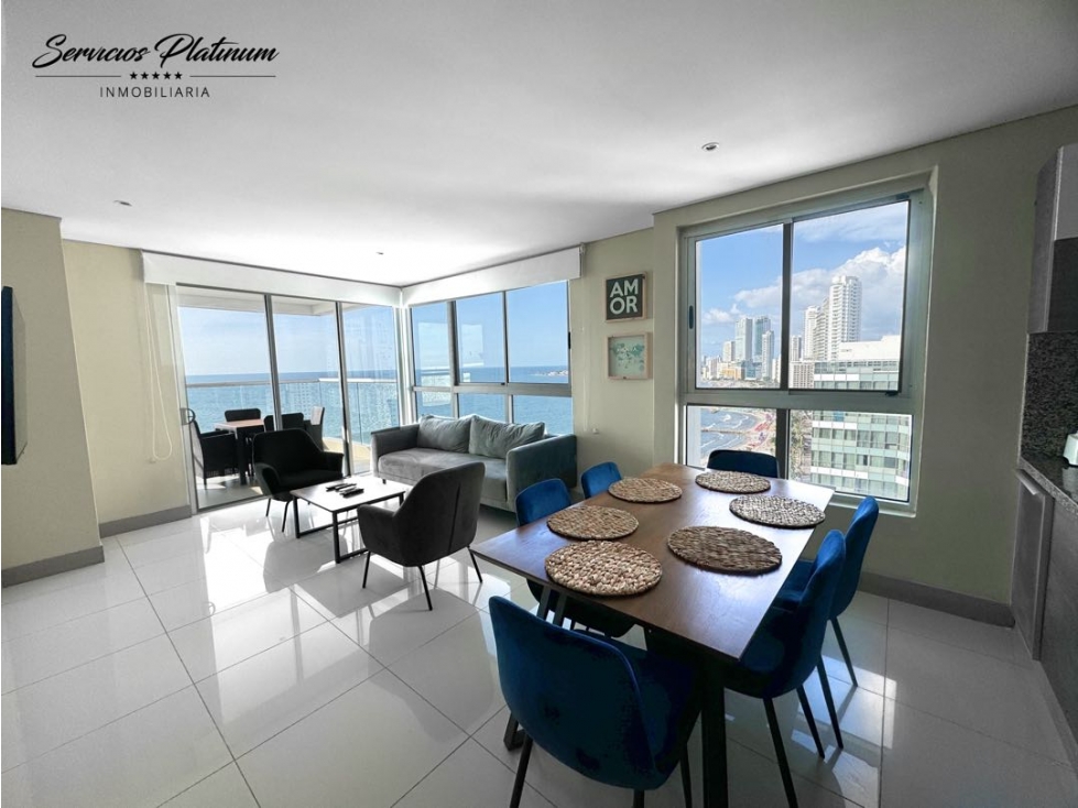 Apartamento en venta con vista directa al mar tres cuartos — foto 2