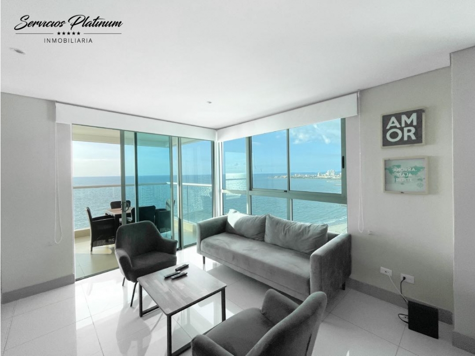 Apartamento en venta con vista directa al mar tres cuartos — foto 6