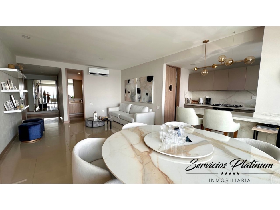 En venta apartamento de tres cuartos con vista al mar castillogrande — foto 2