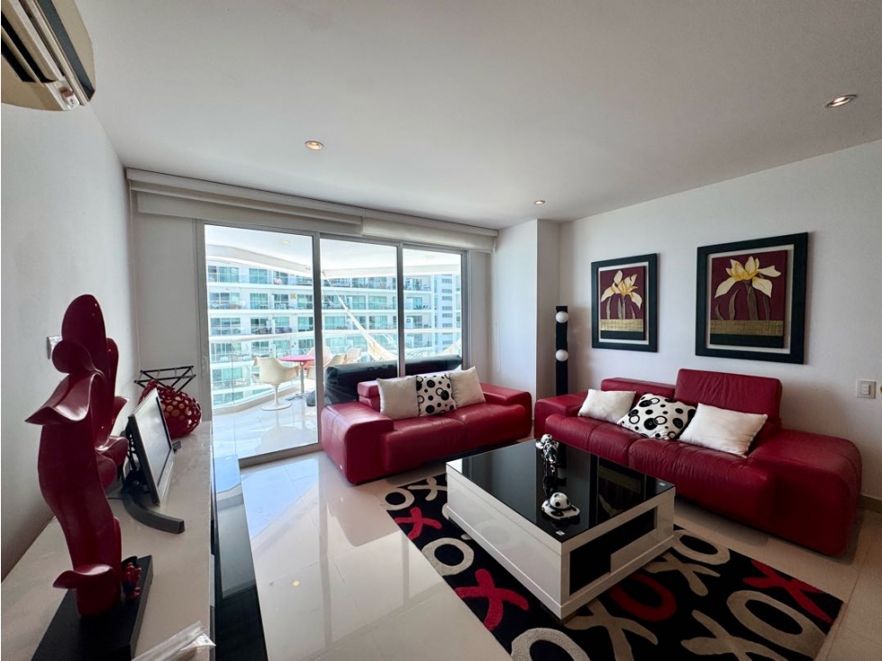Apartamento de dos habitaciones con vista al mar en la boquilla