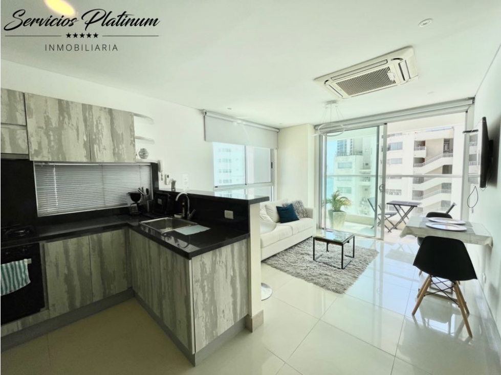 Apartamento con vista al mar uso mixto una habitación en Bocagrande — foto 5