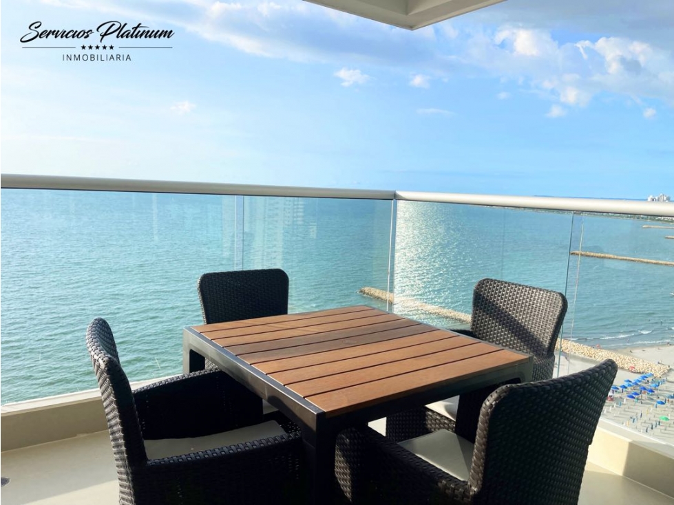 Apartamento en venta con vista directa al mar tres cuartos — foto 5