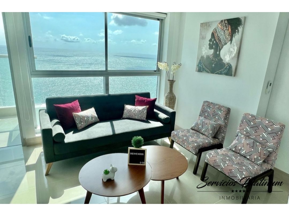 Apartamento de dos cuartos vista directa a la playa en Bocagrande — foto 2