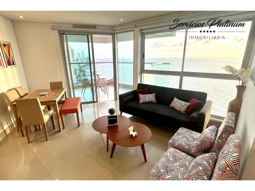 Apartamento de dos cuartos vista directa a la playa en Bocagrande — foto 3