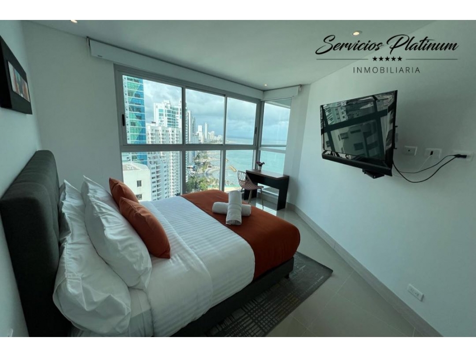 Apartamento de dos cuartos vista directa a la playa en Bocagrande — foto 5