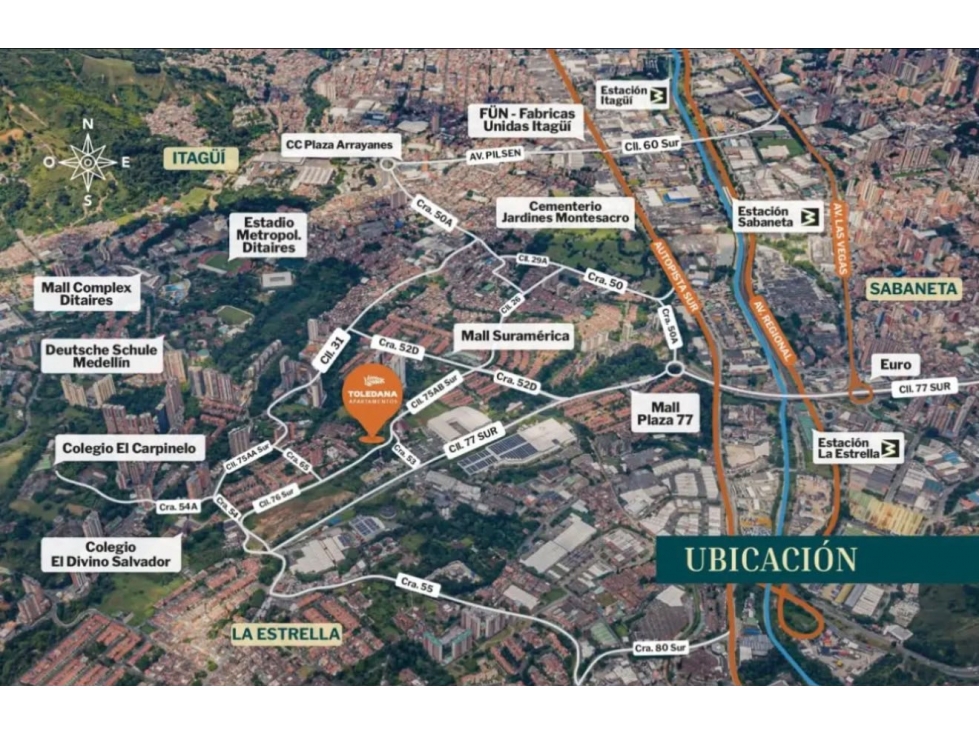 CESIÓN DE DERECHOS APARTAMENTO TIPO C EN TOLEDANA ITAGUI ENCANTO
