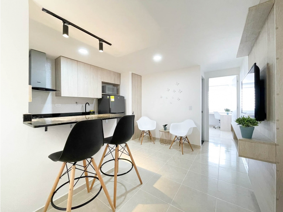 Apartamento amoblado para arrendar en La America Danubio