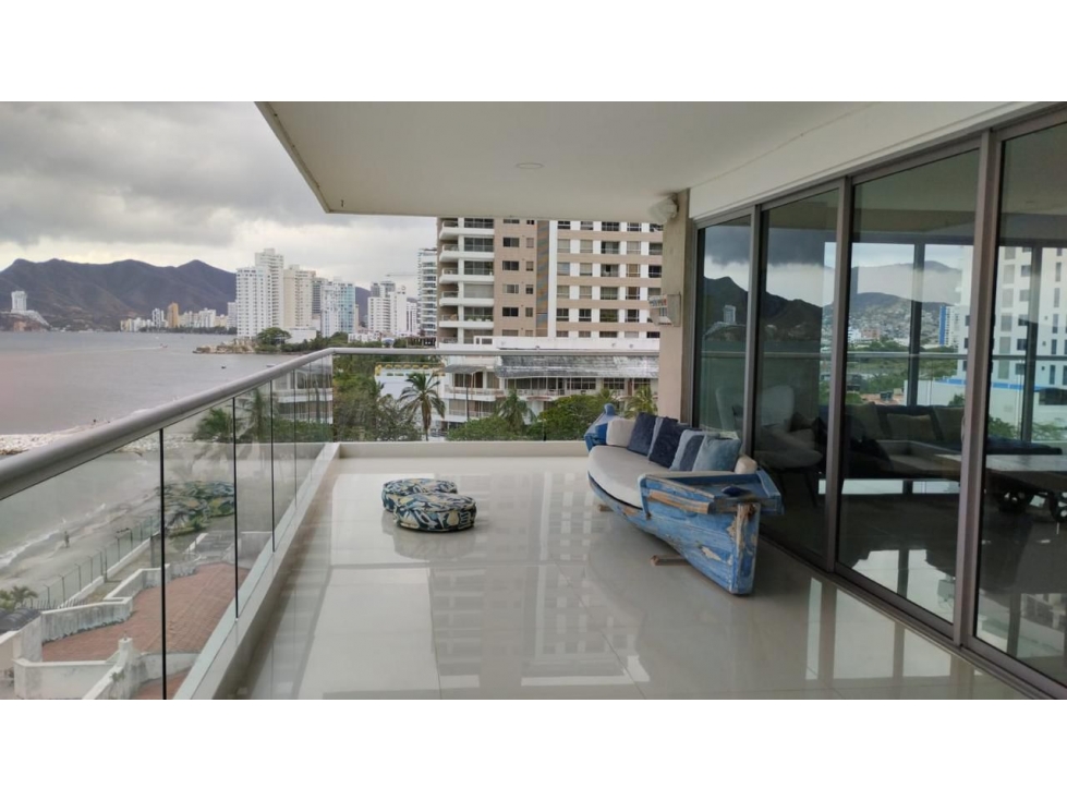 APARTAMENTO FRENTE AL MAR EN VENTA - PLAYA SALGUERO, SANTA MARTA