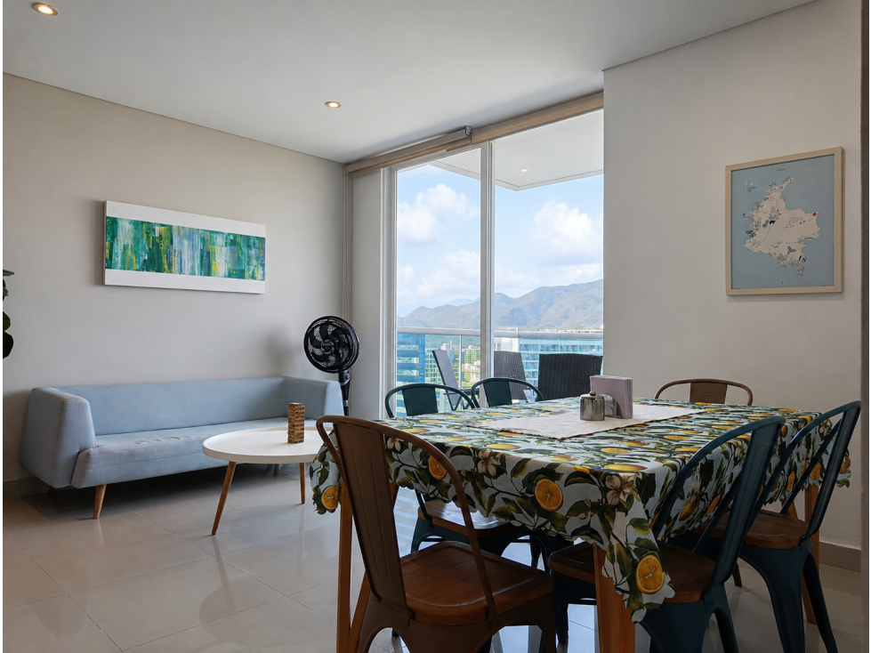 APARTAMENTO TURÍSTICO AMOBLADO EN VENTA - PLAYA SALGUERO, SANTA MARTA