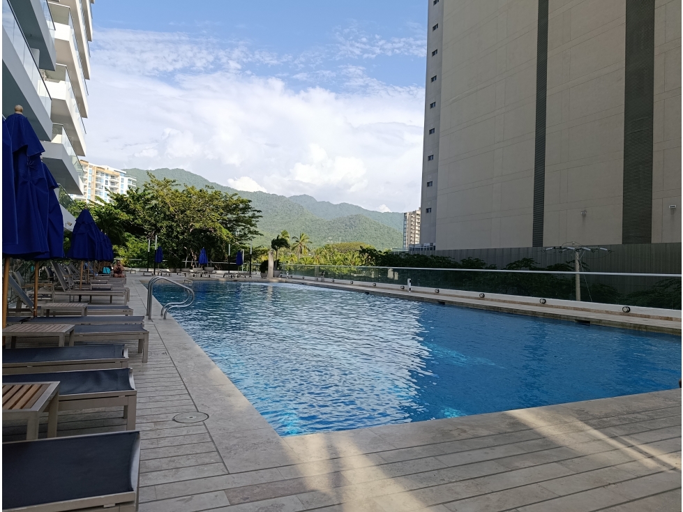APARTAMENTO CON VISTA AL MAR EN VENTA - BELLO HORIZONTE, SANTA MARTA