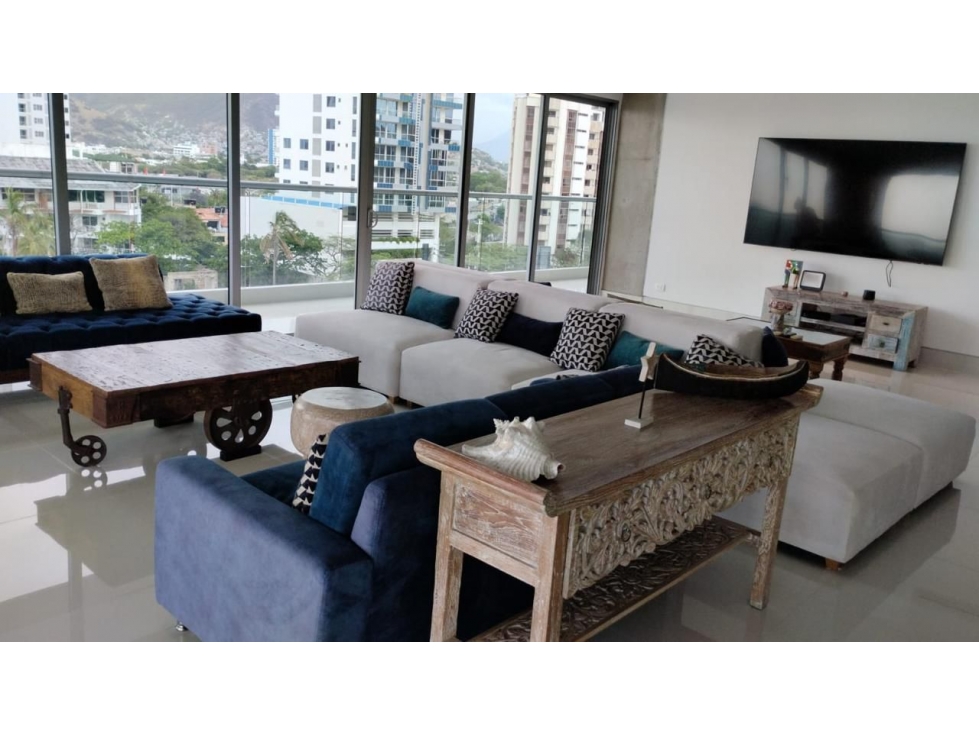 APARTAMENTO FRENTE AL MAR EN VENTA - PLAYA SALGUERO, SANTA MARTA — foto 4