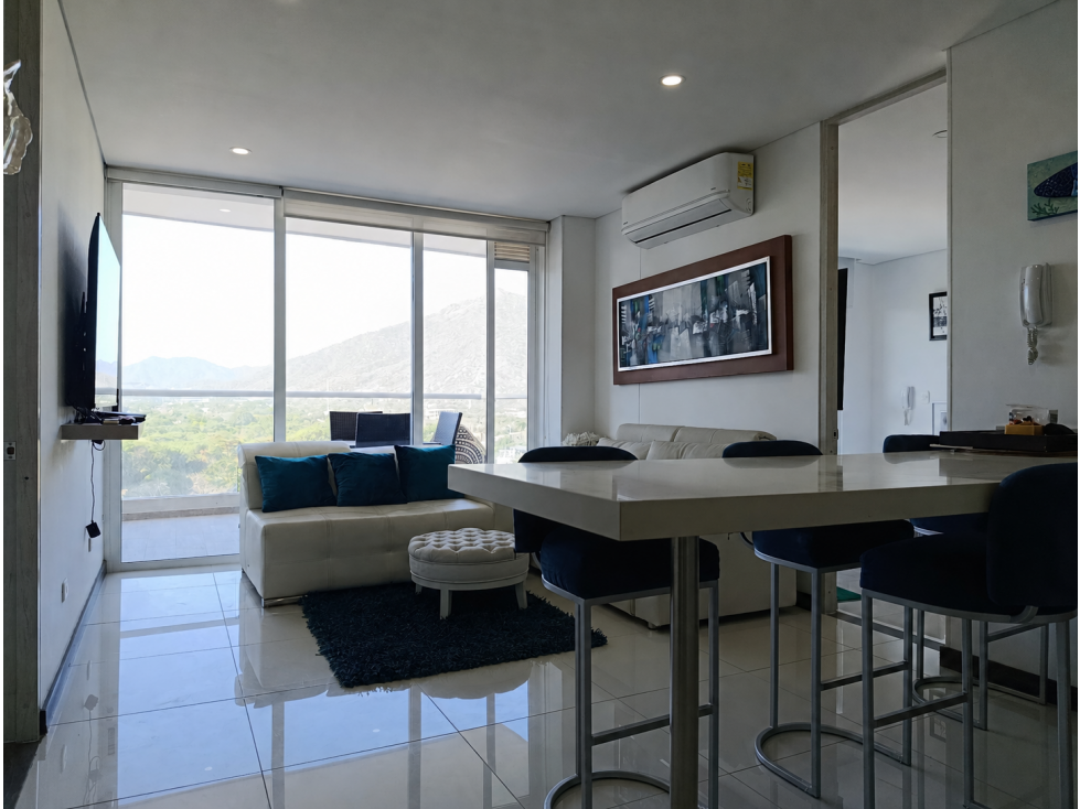 APARTAMENTO TURÍSTICO AMOBLADO EN VENTA - BELLO HORIZONTE, SANTA MARTA — foto 2