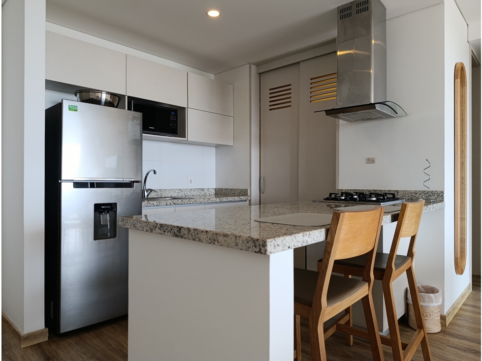 APARTAMENTO FRENTE AL MAR EN VENTA - BELLO HORIZONTE, SANTA MARTA — foto 2