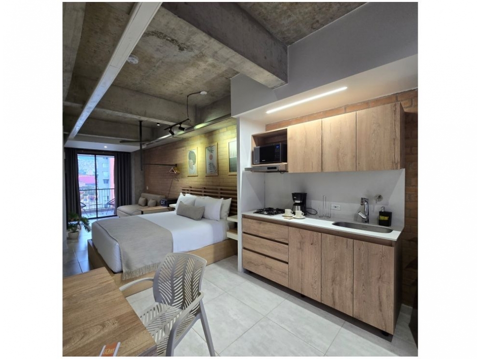 VENTA APARTA ESTUDIO TIPO LOFT EN BELÉN LOS ALPES AMOBLADO-AIRBNB