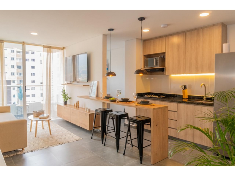 VENTA APARTAMENTO AMOBLADO EN SABANETA LISTO PARA OPERAR EN AIRBNB