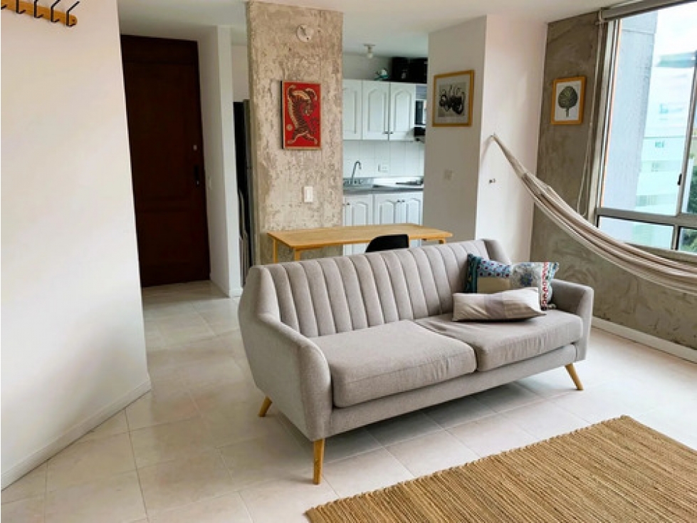 Apto amoblado en arriendo Villa Carlota El Poblado, 2 hab