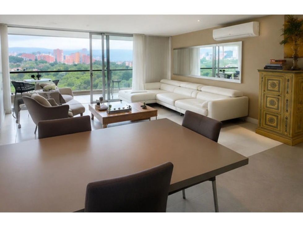 Apto moderno en arriendo Los Balsos El Poblado 120 m², domótica
