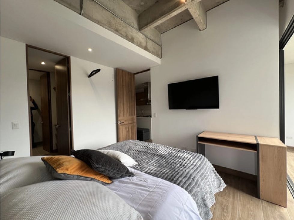 Apto amoblado en arriendo Ciudad del Río 53 m², balcón y aire — foto 6