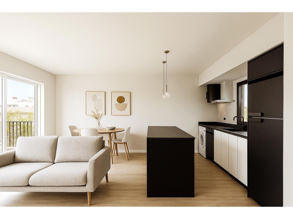 departamento 3 ambientes en venta en lujan centro desde el pozo con balcon y cochera Las moras 4