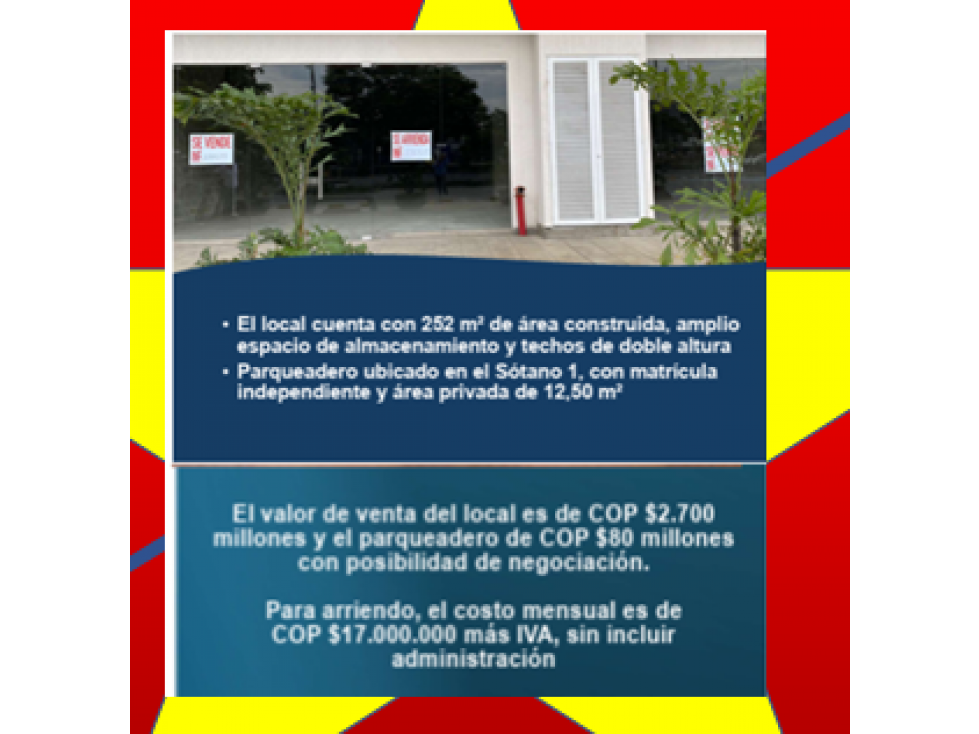 252 M2 LOCAL EN LA FLORA AV. 3N 52N PORTUZ D18022026 $17,000.000 — foto 3