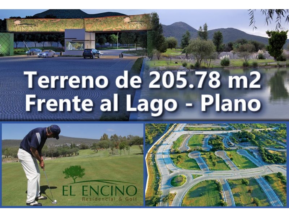 Se Vende Hermoso Terreno de 254.78 m2 en El Encino Residencial, Golf, Lago - 1