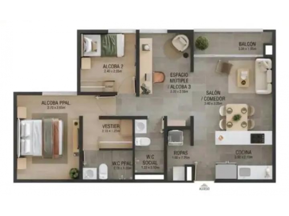 Apartamento En Venta En Sabaneta