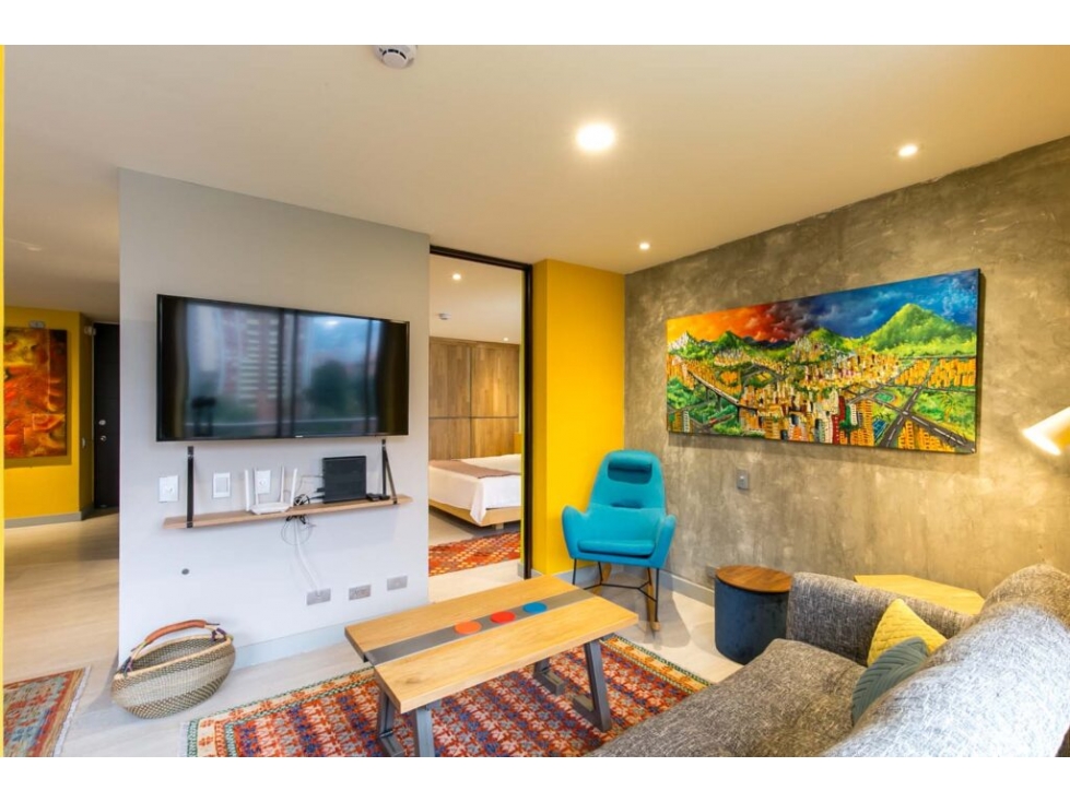 PLU-1023 APARTAMENTO AMOBLADO DE UNA HABITACIÓN POBLADO MODERNO