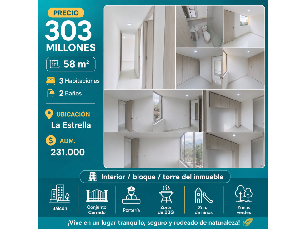 Vendo Apartamento en La Estrella