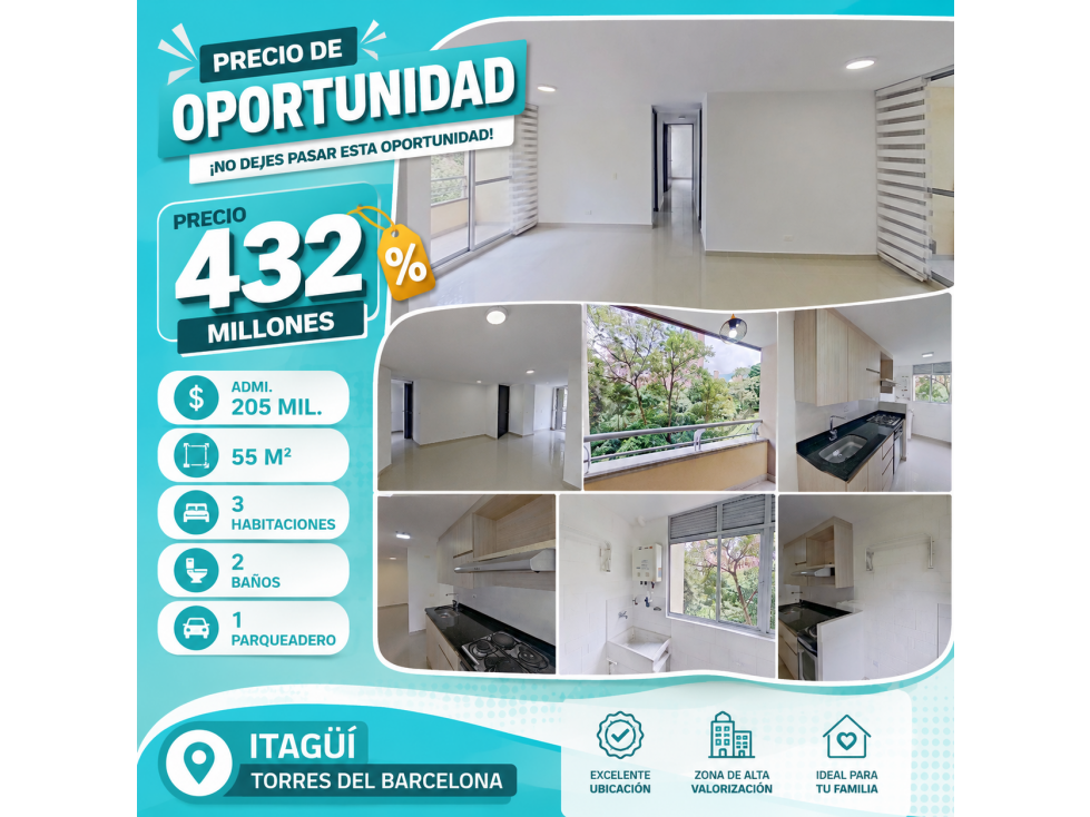 Vendo apartamento en Itagui Ditaires