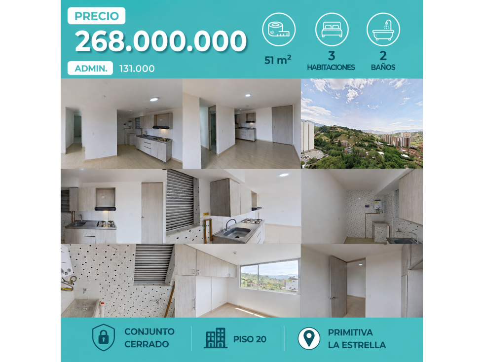 vendo apartamento en la estrella