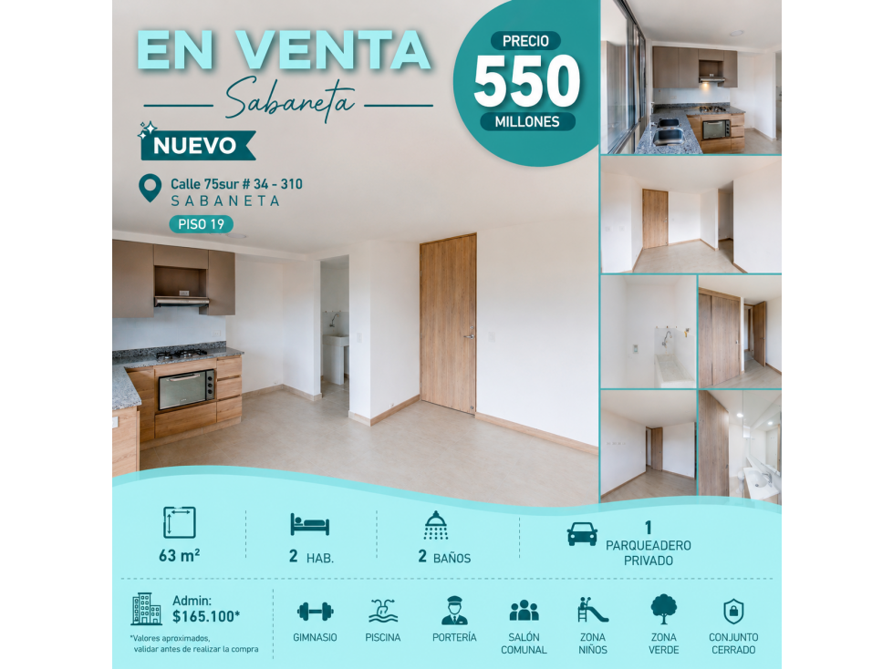 Vendo Apartamento en Sabaneta