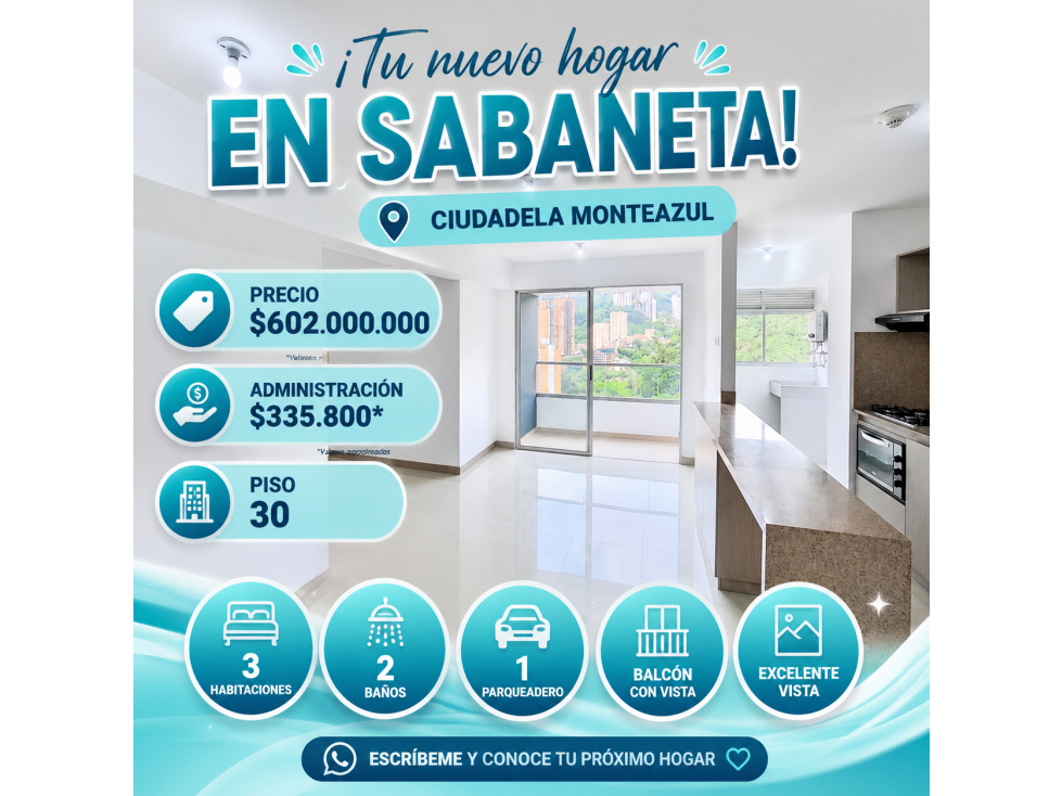 Vendo apartamento en Sabaneta