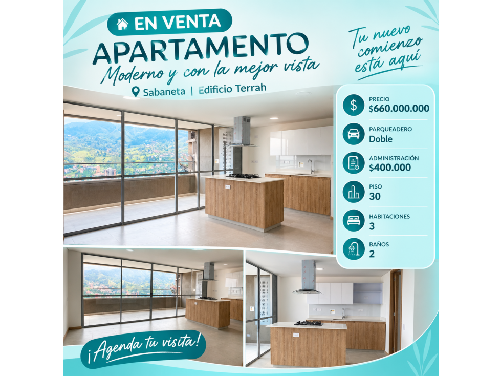 VENTA DE APARTAMENTO EN SABANETA — foto 2