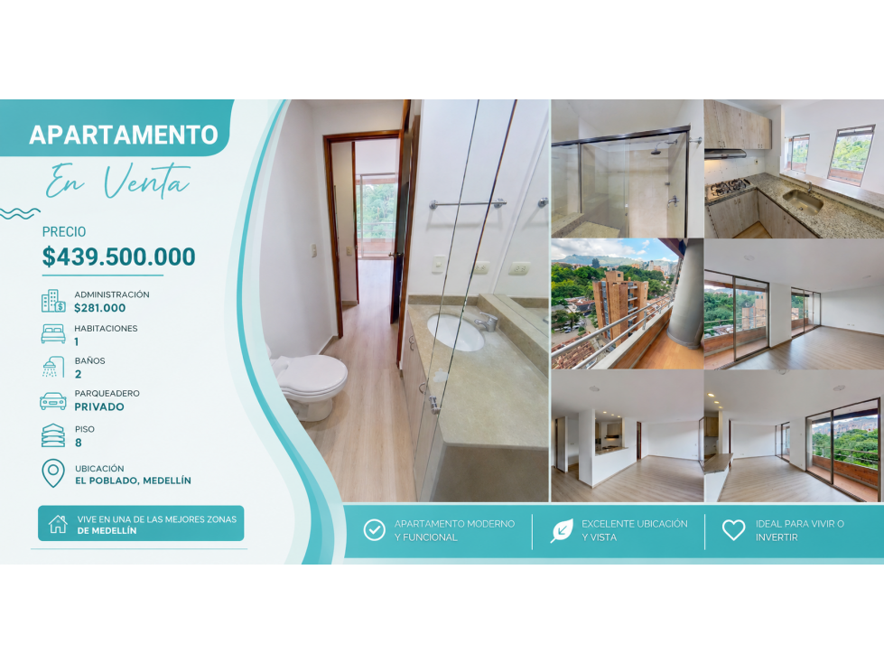 Vendo apartamento en Terrazas de patio Bonito El poblado