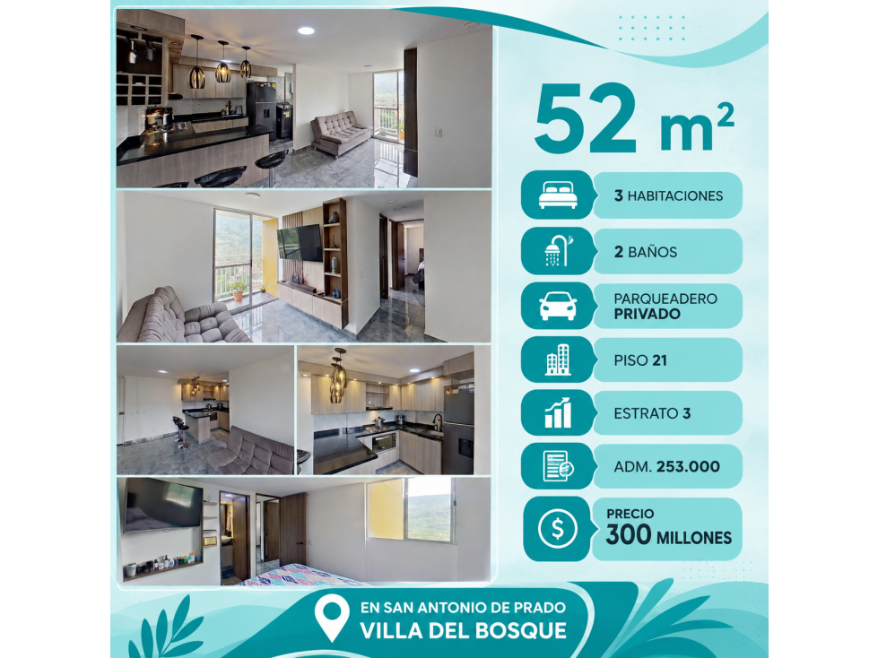 Vendo apartamento en San Antonio de Prado
